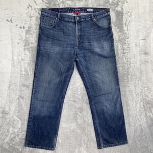Alberto Modern Fit Straight Jeans Men's Size 40x34‎ Blue Denim
